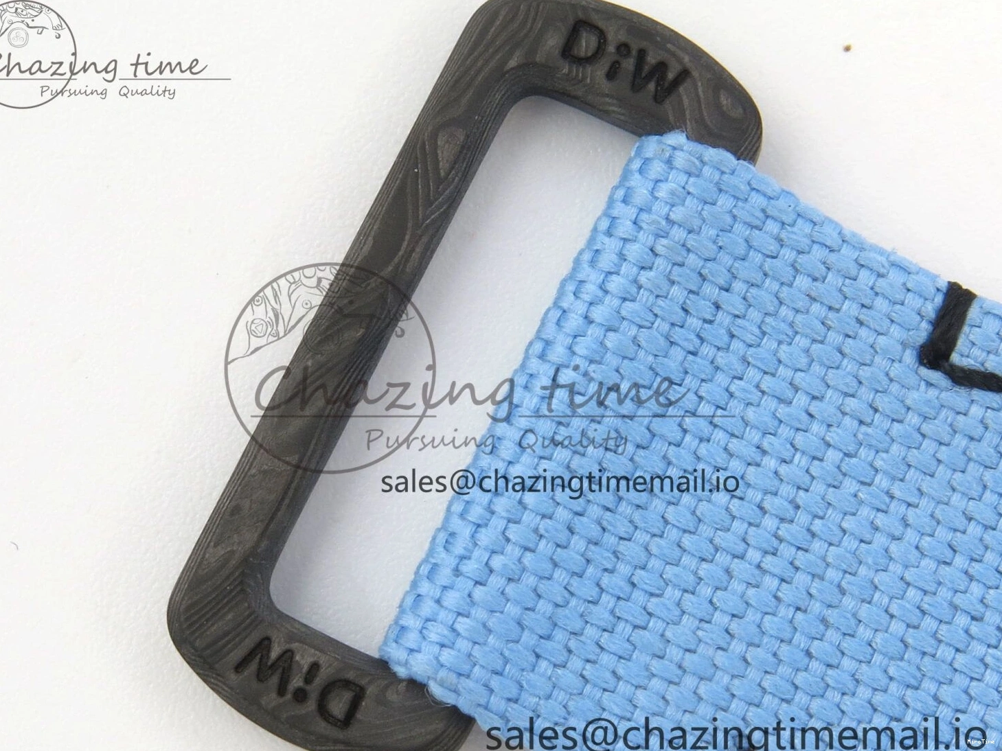 MiroTime 0403 Attractive Daytona DIW Carbon Case and Bezel DIWF Edition Black Dial on Blue Nylon Strap A 71